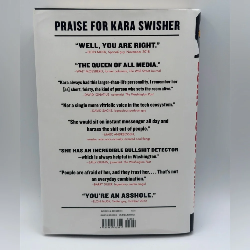 Burn Book: A Tech Love Story by Kara Swisher (2024, Hardcover Book)
